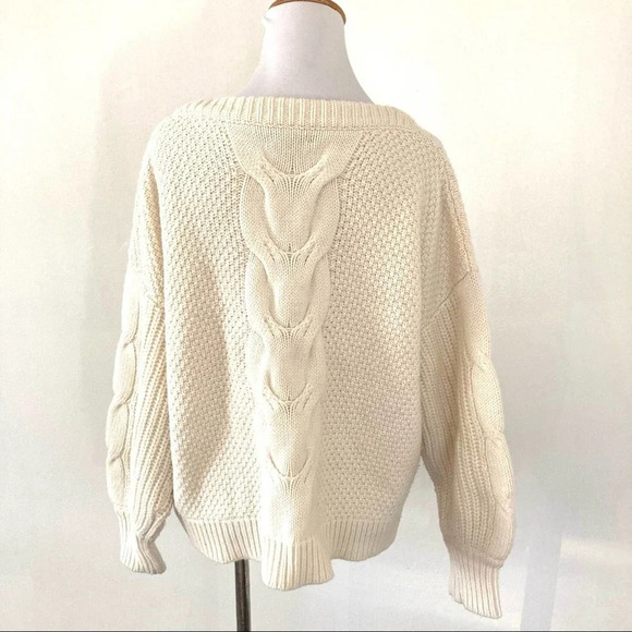 J. Crew Cable Knit‎ Balloon Sleeve Sweater - Picture 6 of 11